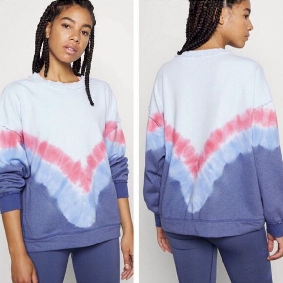 Free People Movement Ombre Metti Oversized Tie Dye Crew Sweatshirt size XS - Picture 1 of 6